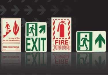 Photoluminescent Signs and Markings