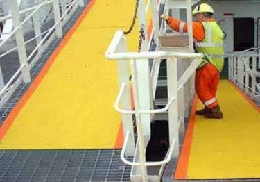 Stair Treads and Nosing Anti Slip - FiberGlass large image 2