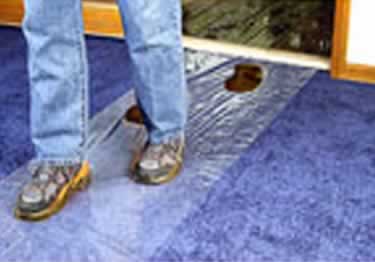 Carpet Film Plastic Protection large image 1