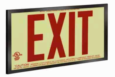 Photoluminescent Signs and Markings