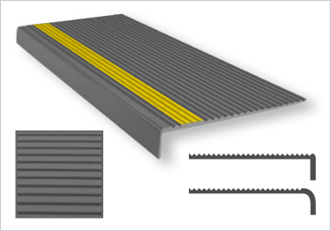 Rubber Stair Treads Safety Rib Non-Slip Strip by Roppe�