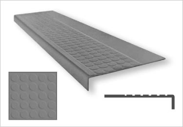 Roppe� Rubber Stair Tread Low Profile Raised Circular