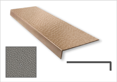 Johnsonite� Rubber Stair Treads  | Hammered Surface  