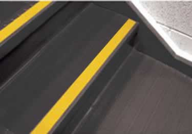 Johnsonite� Rubber Stair Treads | Raised Square  large image 2