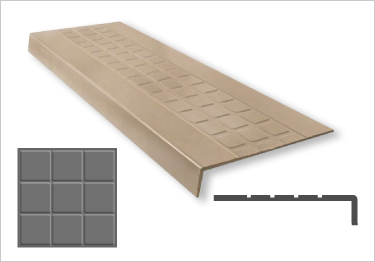 Johnsonite� Rubber Stair Treads | Raised Square