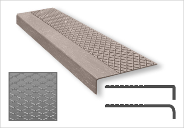 Johnsonite� Rubber Stair Treads | Diamond Surface 