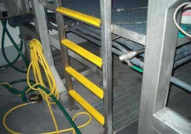 ladder rungs non slip fiberglass