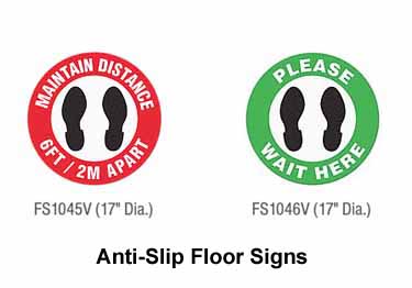 anti slip safety floor signs