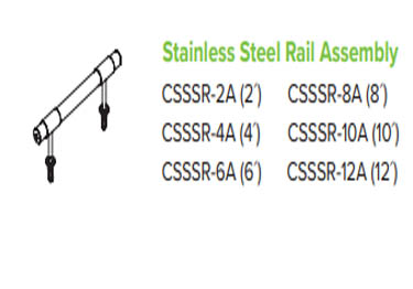 mccue cartstop stainless steel rail