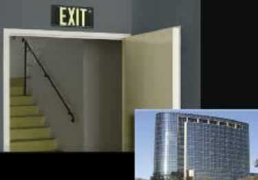 sign exit signs metal 50ft ul approved