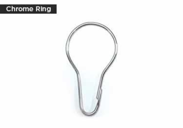 shower curtain rod rings