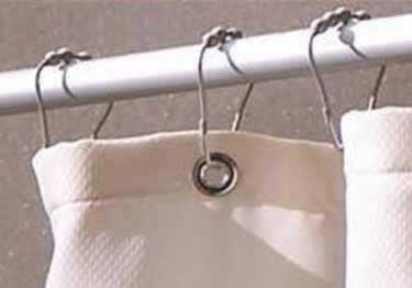 shower curtain rod rings